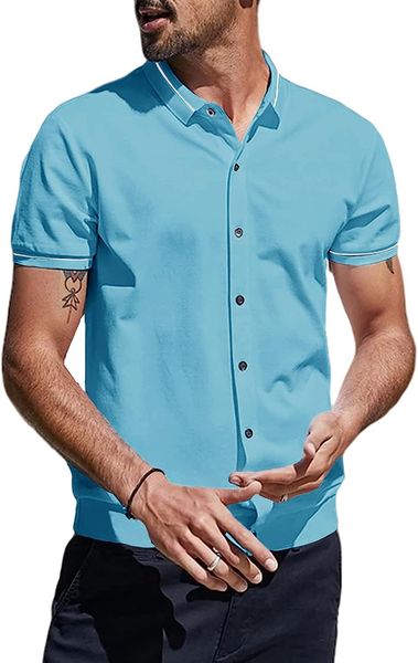 men's casual short sleeve button down shirts turn down collar striped regular fit summer beach shirt, White;black
men's casual short sleeve button down shirts turn down collar striped regular fit summer beach shirt, White;black
