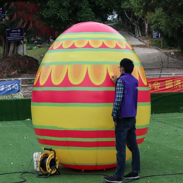 2.5m 3m 6m height outdoor giant inflatable easter eggs cartoon colorful eggs model for event advertising festival decoration with air blower
2.5m 3m 6m height outdoor giant inflatable easter eggs cartoon colorful eggs model for event advertising festival decoration with air blower