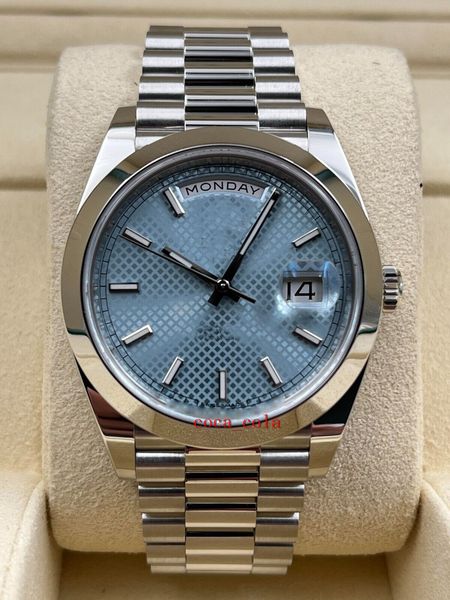 bp factory maker day date 40mm ice blue motif dial platinum 228206 sapphire automatic waterproof fashion men's watch, Slivery;golden
bp factory maker day date 40mm ice blue motif dial platinum 228206 sapphire automatic waterproof fashion men's watch, Slivery;golden