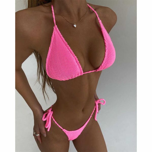 women's swimwear 2023 women new bikini sets two piece push up with bandage pink 2023 swimwear woman swimsuit beach wear z0613, White;black
women's swimwear 2023 women new bikini sets two piece push up with bandage pink 2023 swimwear woman swimsuit beach wear z0613, White;black