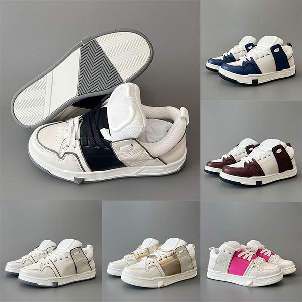 men women design open skate sneaker calfskin fabric walking shoes scarpe uomo couples two-tone upper fashion trend famous brand casual shoes, Black
men women design open skate sneaker calfskin fabric walking shoes scarpe uomo couples two-tone upper fashion trend famous brand casual shoes, Black