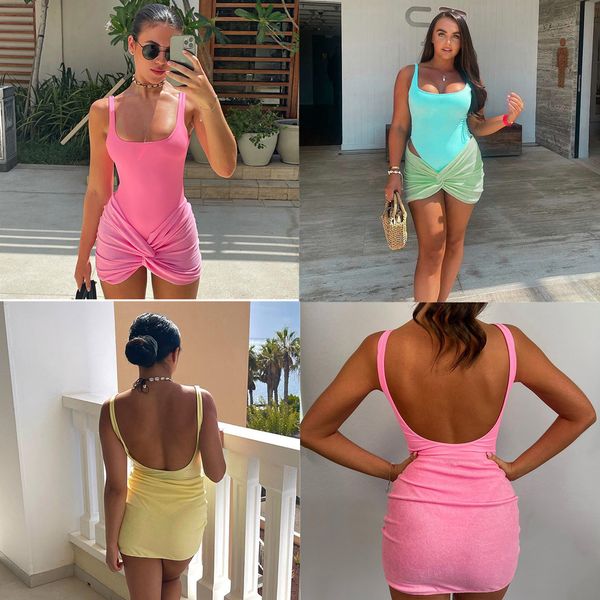 2023 designer women's two piece sets casual streetwear skirt sets summer two piece womens outfits sleeveless bodysuit knot mini skirt w, White
2023 designer women's two piece sets casual streetwear skirt sets summer two piece womens outfits sleeveless bodysuit knot mini skirt w, White