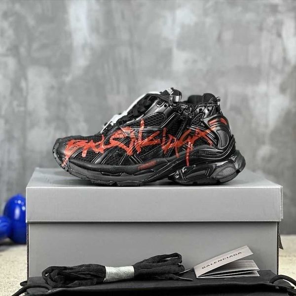paris dad shoes men's and women's graffiti shoes seventh generation runner made old dirty shoes thick sole heightened couple sport, Black
paris dad shoes men's and women's graffiti shoes seventh generation runner made old dirty shoes thick sole heightened couple sport, Black