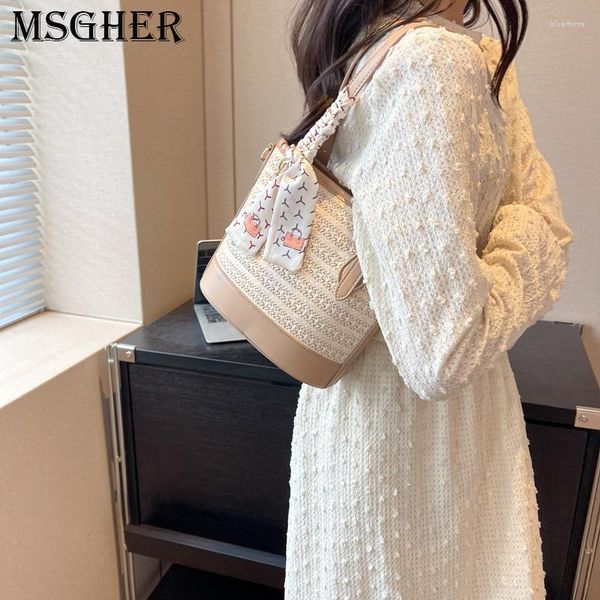 shoulder bags women casual straw woven bag lady vocation drawstring cover bucket female summer outdoor shopping handbags
shoulder bags women casual straw woven bag lady vocation drawstring cover bucket female summer outdoor shopping handbags