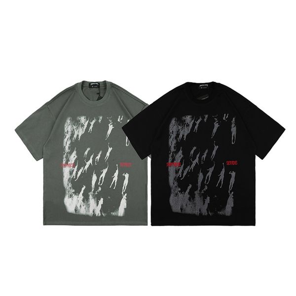 men's t-shirts new niche design trendy men's retro style short sleeved t-shirt for men and women's personality trendy brand, White;black
men's t-shirts new niche design trendy men's retro style short sleeved t-shirt for men and women's personality trendy brand, White;black