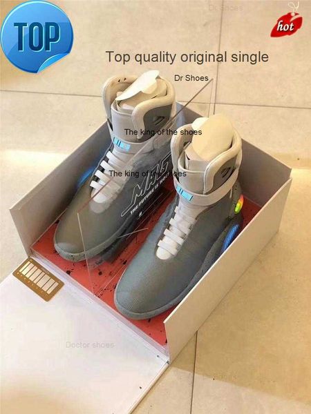 2023 automatic laces air mag back to the future glow in the dark gray basketball shoes marty mcfly's led shoes lighting mags black red
2023 automatic laces air mag back to the future glow in the dark gray basketball shoes marty mcfly's led shoes lighting mags black red