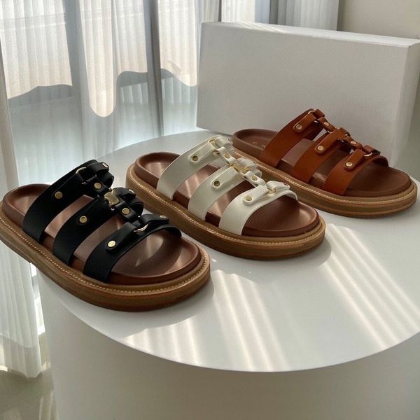 brand designer slippers women's new luxury retro roman sandals slippers three lace up fashion triumphal arch slippers flip-flops, Black
brand designer slippers women's new luxury retro roman sandals slippers three lace up fashion triumphal arch slippers flip-flops, Black