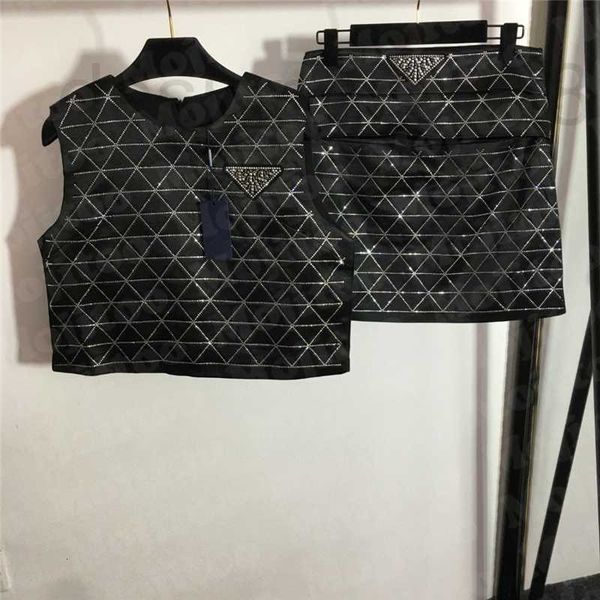 plus size dresses designer women letter tank dress sets luxury design rhinestone vest high waist slim short skirts two piece lwr9, Black
plus size dresses designer women letter tank dress sets luxury design rhinestone vest high waist slim short skirts two piece lwr9, Black