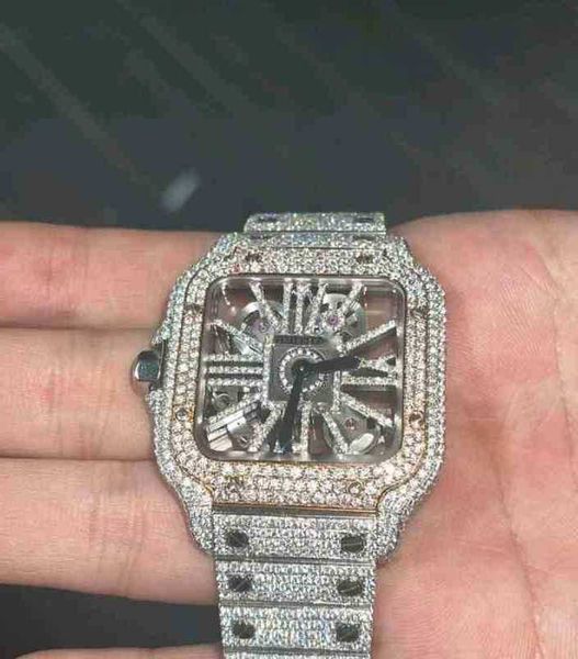 2023 custom digner watch iced out fashion mechanical watch vvs1 moissanit e diamond ftg7z8r, Silver
2023 custom digner watch iced out fashion mechanical watch vvs1 moissanit e diamond ftg7z8r, Silver
