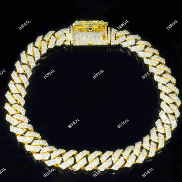 factory custom real 10k 14k solid gold vvs moissanite diamond cuban chain necklace iced out men fine jewelry 18mm 19mm 20mm 22mm, Silver
factory custom real 10k 14k solid gold vvs moissanite diamond cuban chain necklace iced out men fine jewelry 18mm 19mm 20mm 22mm, Silver