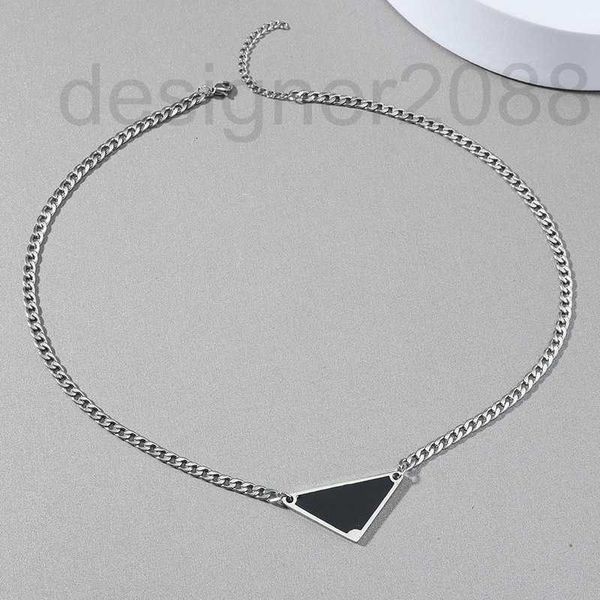 strands, strings designer vintage punk black triangle letter pendant necklace for women men fashion stainless steel geometry chain chokers h
strands, strings designer vintage punk black triangle letter pendant necklace for women men fashion stainless steel geometry chain chokers h