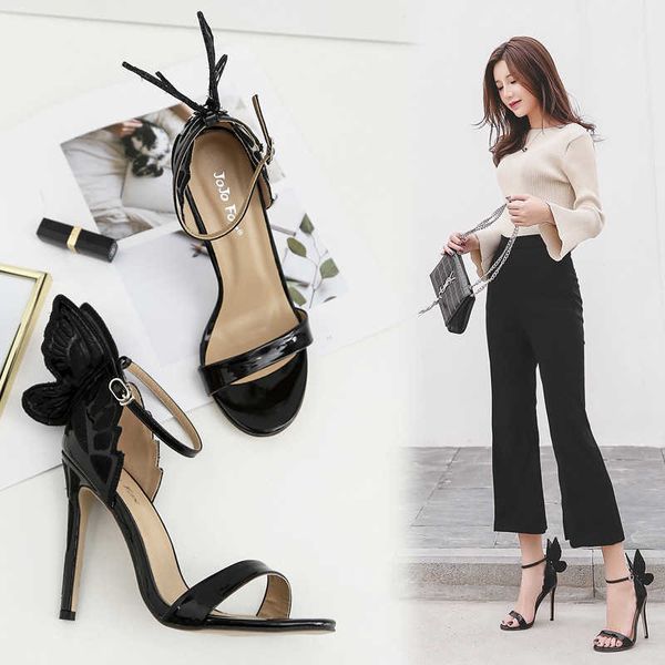 ladies summer sandals high heels fashion women's shoes with three-dimensional bow tie and high sandals 230615, Black
ladies summer sandals high heels fashion women's shoes with three-dimensional bow tie and high sandals 230615, Black