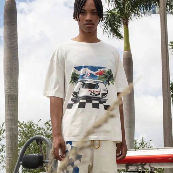 23ss new woman men's t-shirts classic printed f1 racing car miami limited short sleeve vacation summer fashion breathable high street t, White;black
23ss new woman men's t-shirts classic printed f1 racing car miami limited short sleeve vacation summer fashion breathable high street t, White;black