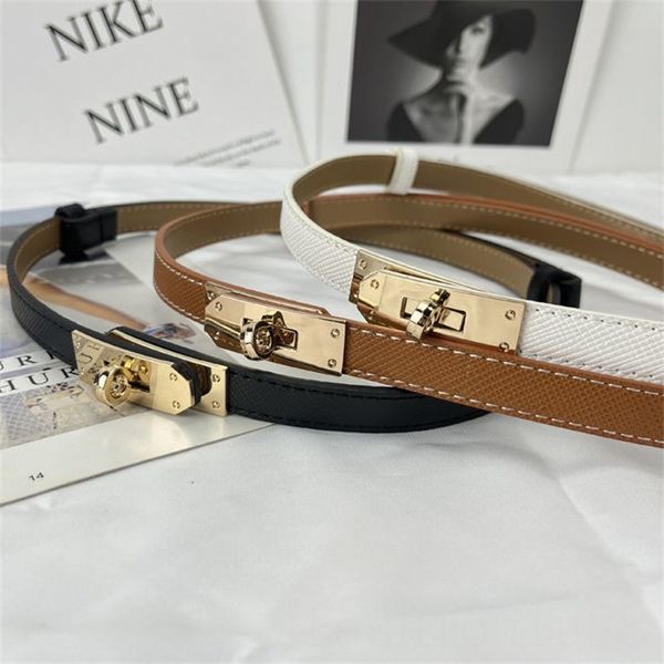 calfskin leather designer belt womens thin belt plated gold silver mini lock buckle fashion ceinture homme suit dress waist lady belts simpl, Black;brown
calfskin leather designer belt womens thin belt plated gold silver mini lock buckle fashion ceinture homme suit dress waist lady belts simpl, Black;brown