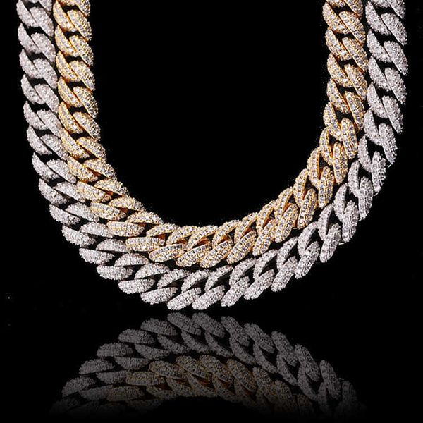 factory wholesale jewelry 10mm 14k 18k gold plated iced out cuban link kolye full diamond cz prong chain necklace, Silver
factory wholesale jewelry 10mm 14k 18k gold plated iced out cuban link kolye full diamond cz prong chain necklace, Silver