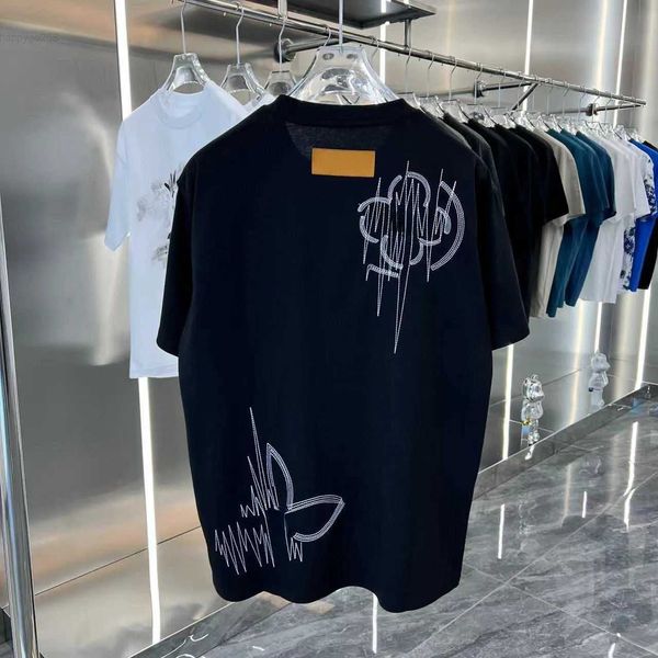cotton sweatshirt mens tshirt embroidery short sleeve t-shirt v designer tshirt men women crew neck tshirts oversize pullover tee, White;black
cotton sweatshirt mens tshirt embroidery short sleeve t-shirt v designer tshirt men women crew neck tshirts oversize pullover tee, White;black