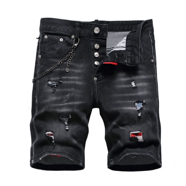 men's jeans mens men black denim shorts summer holes male stretch fit ripped dsq size 44 230615, Blue
men's jeans mens men black denim shorts summer holes male stretch fit ripped dsq size 44 230615, Blue