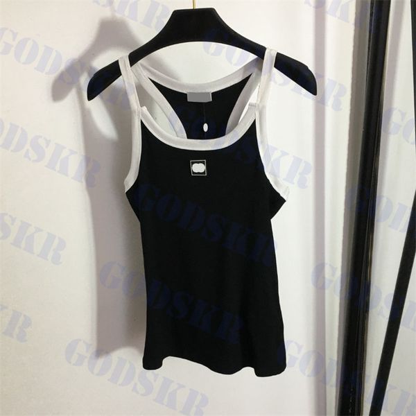 designer t shirt womens tanks letter logo camisoles fashion ladies tees clothing two colors, Black;white
designer t shirt womens tanks letter logo camisoles fashion ladies tees clothing two colors, Black;white