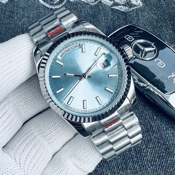 day mens watches date automatic machine 40mm gold 904l stainless steel strap sapphire with diamond st9 36mm lady watch folding buckle waterp, Slivery;brown
day mens watches date automatic machine 40mm gold 904l stainless steel strap sapphire with diamond st9 36mm lady watch folding buckle waterp, Slivery;brown