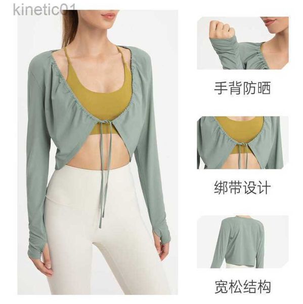 designer lululemens t shirt summer short yoga camisole thin women's cardigan ice silk overlay shawl cover up sun protection shirt jacke, White
designer lululemens t shirt summer short yoga camisole thin women's cardigan ice silk overlay shawl cover up sun protection shirt jacke, White