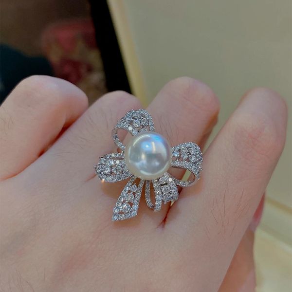 bowknot finger ring pearl zircon 925 sterling silver engagement wedding band rings for women bridal birthday party jewelry gift, Slivery;golden
bowknot finger ring pearl zircon 925 sterling silver engagement wedding band rings for women bridal birthday party jewelry gift, Slivery;golden