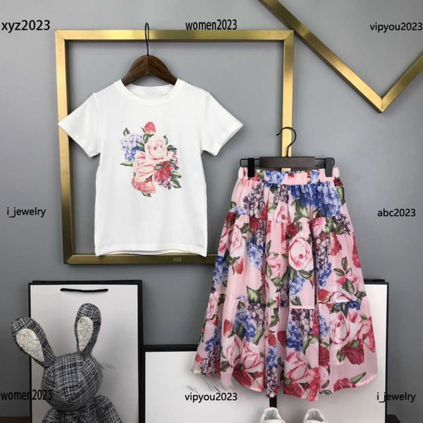girl tracksuits designer baby dress suits 2pcs round neck short sleeves t-shirt and colorful floral printed skirt #multiple product, White
girl tracksuits designer baby dress suits 2pcs round neck short sleeves t-shirt and colorful floral printed skirt #multiple product, White