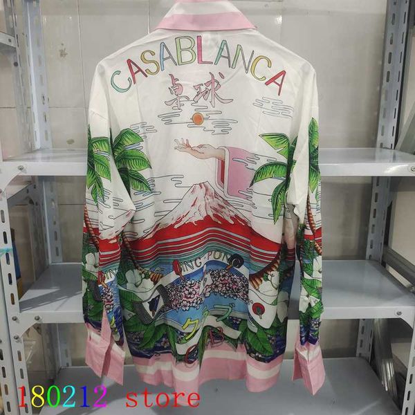 men's casual shirts colorful letter casablanca print ponc shirt men women pink long sleeve blouse clothes, White;black
men's casual shirts colorful letter casablanca print ponc shirt men women pink long sleeve blouse clothes, White;black
