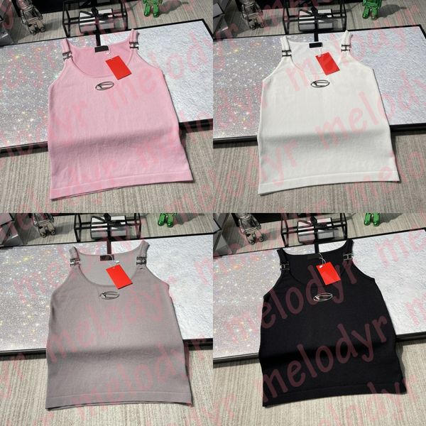 women vest metal letter sleeveless tees casual tight knitted tank crop top, Black;white
women vest metal letter sleeveless tees casual tight knitted tank crop top, Black;white