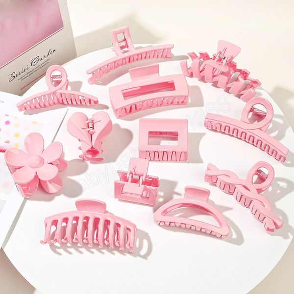 korean woman cute pink hair claw barrettes girl fashion plastic hair clips simple washing face headwear ladies hair accessories, Slivery;white
korean woman cute pink hair claw barrettes girl fashion plastic hair clips simple washing face headwear ladies hair accessories, Slivery;white