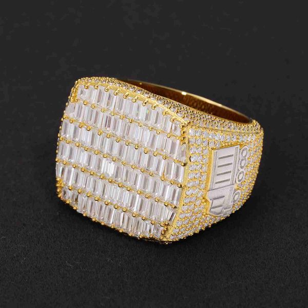 hip hop jewelry 10k gold color 925 sterling silver vvs baguette moissanite diamond iced out championship ring for men
hip hop jewelry 10k gold color 925 sterling silver vvs baguette moissanite diamond iced out championship ring for men