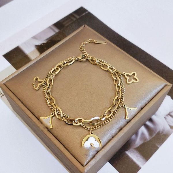 2023 fashion new designer bracelet luxury do not fade color titanium steel bracelet flower bracelet female european and american style no bo, Golden;silver
2023 fashion new designer bracelet luxury do not fade color titanium steel bracelet flower bracelet female european and american style no bo, Golden;silver
