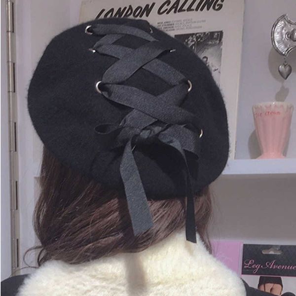berets wool beret for women fashion apparel accessories vintage laceup painting cap velvet beanie hat women's headwear z0616, Blue;gray
berets wool beret for women fashion apparel accessories vintage laceup painting cap velvet beanie hat women's headwear z0616, Blue;gray