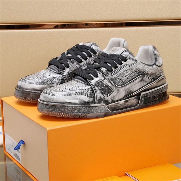 designer fashion trainer sneaker intage casual shoes virgils alligator-embossed black grey brown white green calf leather french ablohs 38-4
designer fashion trainer sneaker intage casual shoes virgils alligator-embossed black grey brown white green calf leather french ablohs 38-4