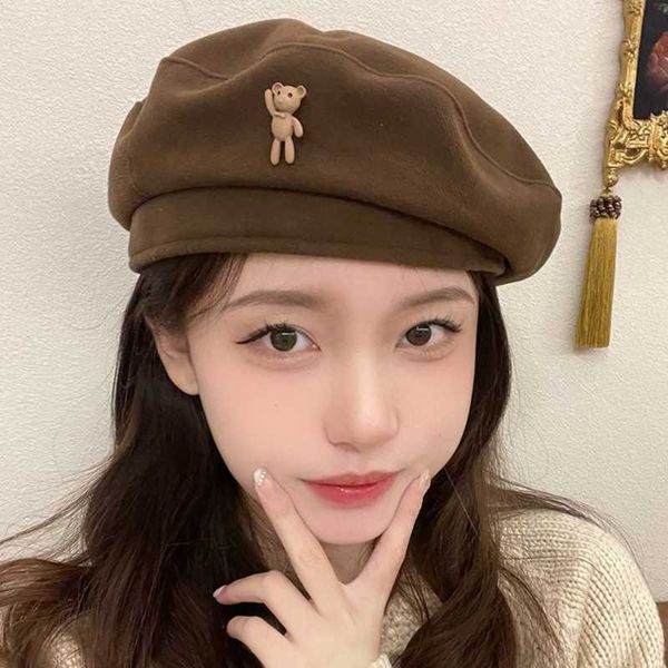 berets autumn winter beret cotton thicken soft beret french style artist beret female keep warm hat with stereoscopic cute bear z0616, Blue;gray
berets autumn winter beret cotton thicken soft beret french style artist beret female keep warm hat with stereoscopic cute bear z0616, Blue;gray
