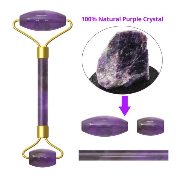 2021 new purple crystal jade roller facial massager portable face lift massage roller wrinkle removal face lifting tool amethyst roller
2021 new purple crystal jade roller facial massager portable face lift massage roller wrinkle removal face lifting tool amethyst roller