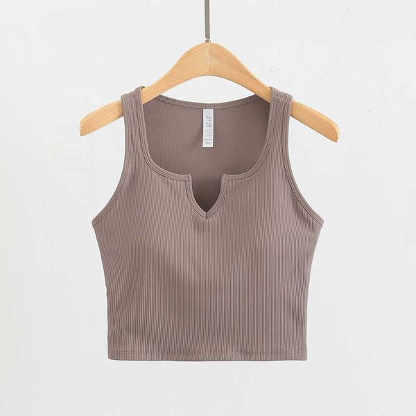 ribbed deep v neck sports vest women cropped tank seamless medium support slim yoga shirts built-in shelf bra lll-uuu
ribbed deep v neck sports vest women cropped tank seamless medium support slim yoga shirts built-in shelf bra lll-uuu