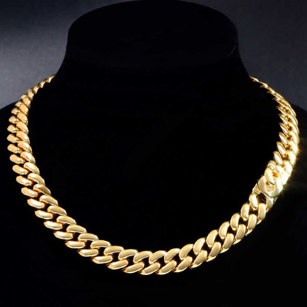 strands hip hop rock chunky cuban link chain necklace for women bling gold color metal miami choker necklaces party jewelry gift 230613, Black
strands hip hop rock chunky cuban link chain necklace for women bling gold color metal miami choker necklaces party jewelry gift 230613, Black