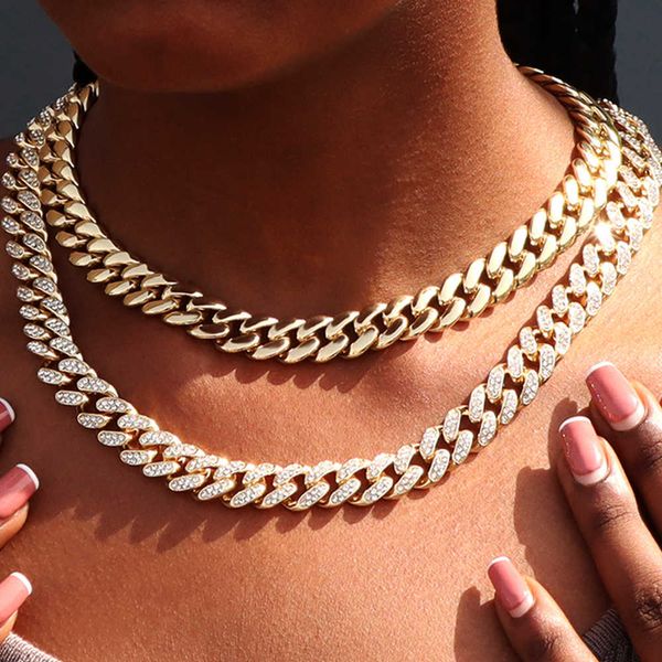 strands women 13mm curb cuban link chain necklace gold plated bling miami bracelet chunky men hip hop jewelry gifts 230613, Black
strands women 13mm curb cuban link chain necklace gold plated bling miami bracelet chunky men hip hop jewelry gifts 230613, Black
