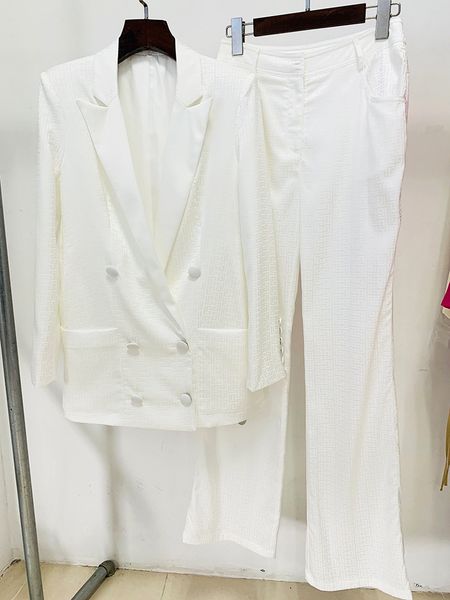 518 2023 xxl milan runway two pieces sets short pants empire white long sleeve brand same style pants womens clothes oulaidi
518 2023 xxl milan runway two pieces sets short pants empire white long sleeve brand same style pants womens clothes oulaidi