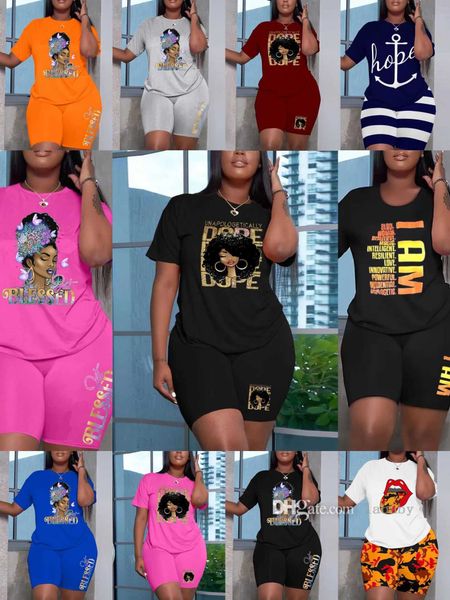 womens tracksuits 2023 summer new fashion two piece set multi color printed round neck short sleeve t shirt casual loose shorts 2pcs jogging, Gray
womens tracksuits 2023 summer new fashion two piece set multi color printed round neck short sleeve t shirt casual loose shorts 2pcs jogging, Gray