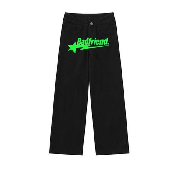 men's jeans hip hop badfriend letter printing baggy pants harajuku fashion punk rock wide leg trousers streetwear, Blue
men's jeans hip hop badfriend letter printing baggy pants harajuku fashion punk rock wide leg trousers streetwear, Blue