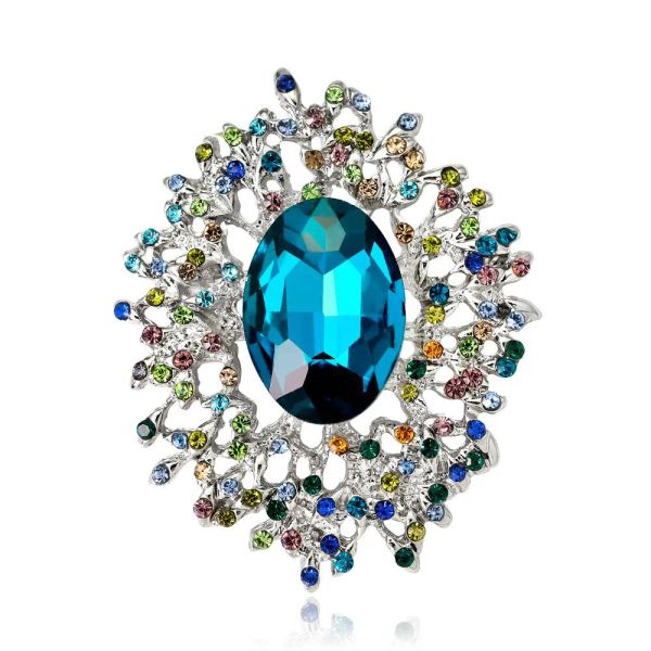blue rhinestone pin brooch designer brooches badge metal enamel pin broche women luxury jewelry wedding party decoration, Gray
blue rhinestone pin brooch designer brooches badge metal enamel pin broche women luxury jewelry wedding party decoration, Gray