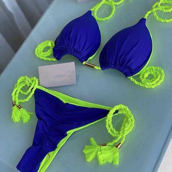 women's swimwear braided rope multicolor woman bikini 2023 strap triangle brazilian ladies swimsuits summer bathing suits vacation swim, White;black
women's swimwear braided rope multicolor woman bikini 2023 strap triangle brazilian ladies swimsuits summer bathing suits vacation swim, White;black