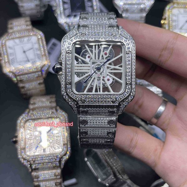 men's new ice diamonds watch skeleton see-through dial watch sier stainless steel case watches quartz movementi7fu, Silver
men's new ice diamonds watch skeleton see-through dial watch sier stainless steel case watches quartz movementi7fu, Silver