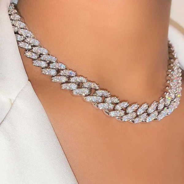strands punk hip hop 15mm cuban link chain necklaces for women men iced out full rhinestone baguette thick miami necklace jewelry 230613, Black
strands punk hip hop 15mm cuban link chain necklaces for women men iced out full rhinestone baguette thick miami necklace jewelry 230613, Black