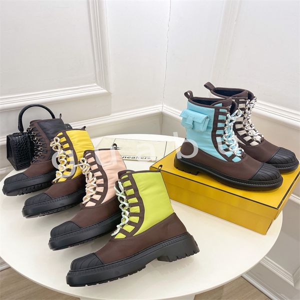 designer luxury brand nylon biker ankle boots small pocket design waterproof boots for women, Black
designer luxury brand nylon biker ankle boots small pocket design waterproof boots for women, Black