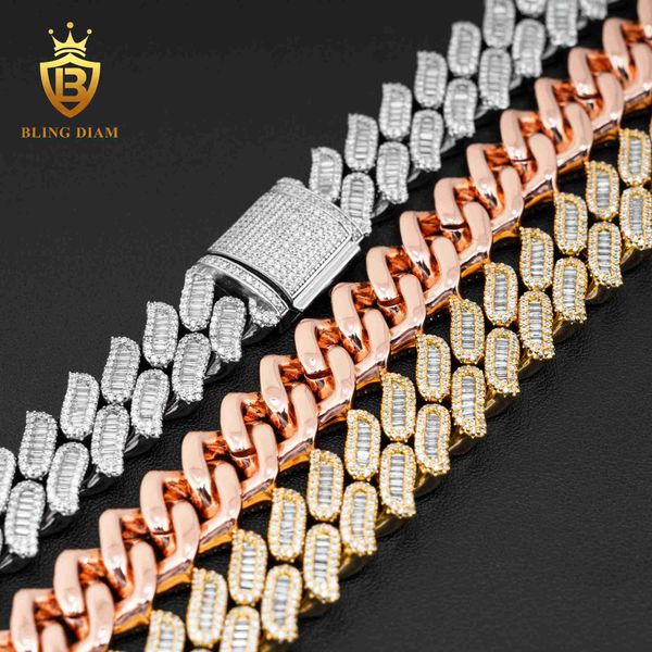 16mm width miami cuban chain iced out brass 3a+ cz baguette diamond cuban link chain mens necklace, Silver
16mm width miami cuban chain iced out brass 3a+ cz baguette diamond cuban link chain mens necklace, Silver