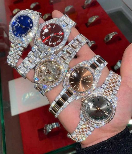 luxury watch mens watch digner watch movement watch men moissanite watch iced out watch diamond watch montre automatic mechanical watch 091e, Silver
luxury watch mens watch digner watch movement watch men moissanite watch iced out watch diamond watch montre automatic mechanical watch 091e, Silver