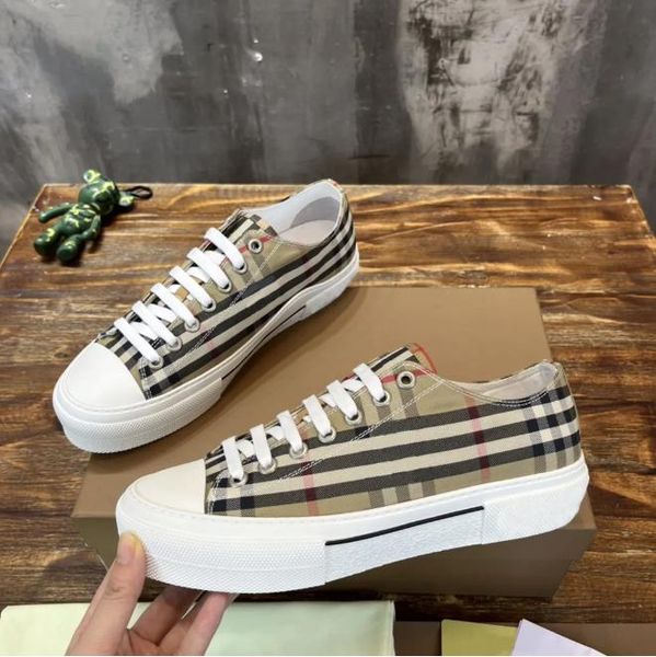 designer vintage check cotton sneakers printed lettering plaid calfskin canvas casual shoes men women checks sneaker size 35-45, Black
designer vintage check cotton sneakers printed lettering plaid calfskin canvas casual shoes men women checks sneaker size 35-45, Black
