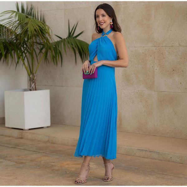 blue halter dress hollow long dresses for women 2023 chiffon midi party dress, Black
blue halter dress hollow long dresses for women 2023 chiffon midi party dress, Black